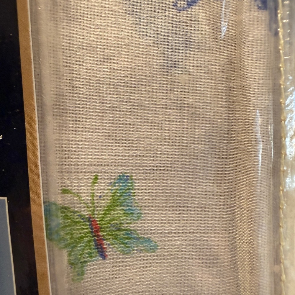 Saturday Knight Mariposa Butterfly Tier Swag Curtain Set 58x24 NEW Cottagecorei - Picture 7 of 8
